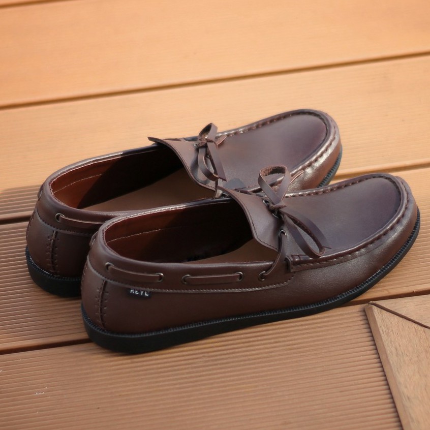 LICK BROWN |FORIND x Reyl| Sepatu Jalan Asli Vintage Klasik Casual Pria Boat Ori Original Footwear