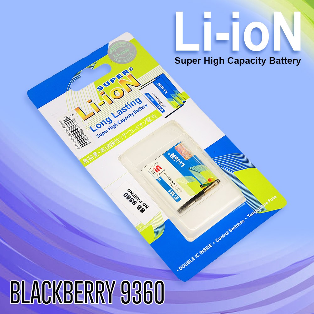 BATTERY SUPER LI-ION BLACKBERY 9360 BATERAI MURAH