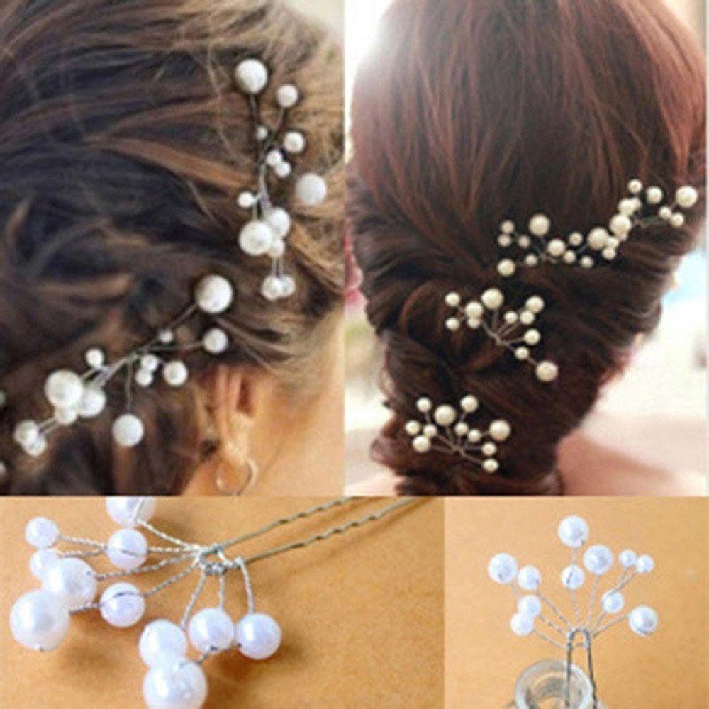Agustina Mutiara Jepit Rambut Wanita Sisir Pernikahan Headband