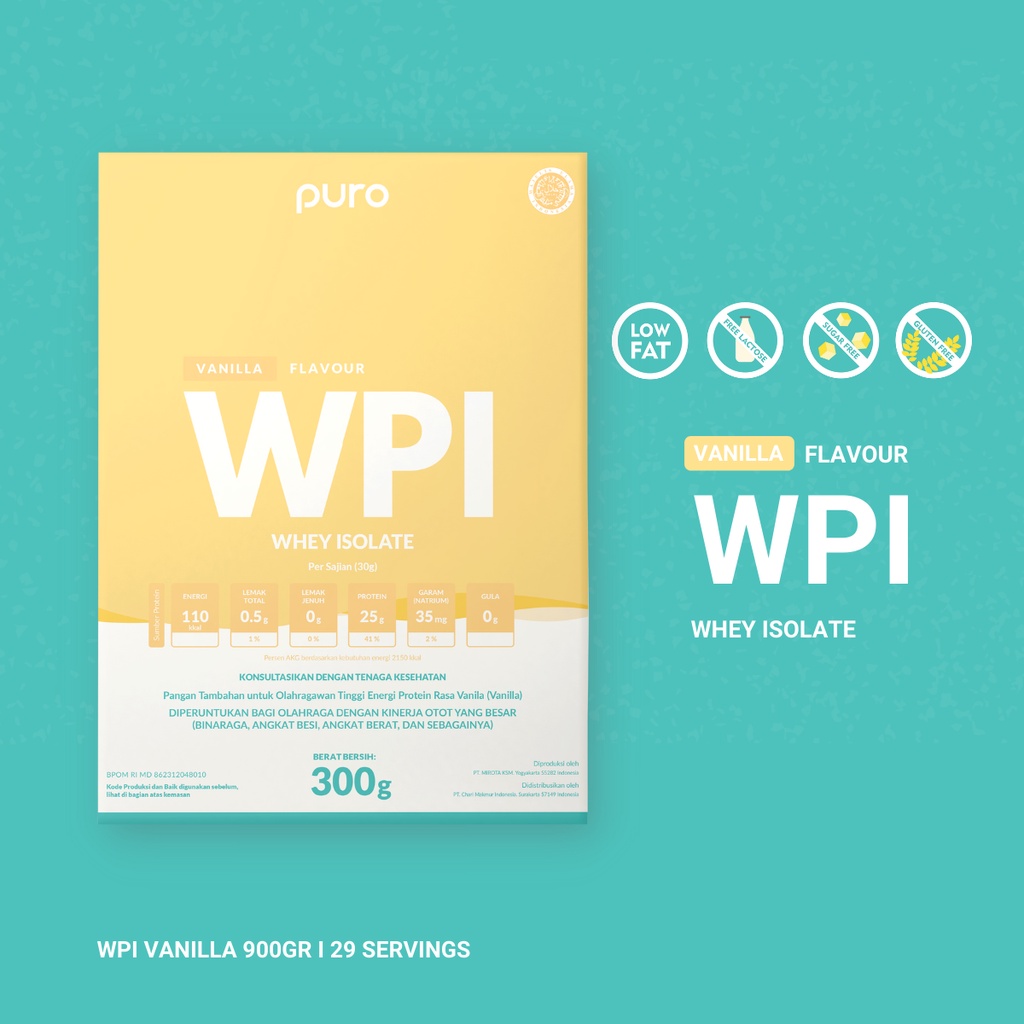 

PURO ISOPRO WPI 90 WHEY PROTEIN SOLATE 900gr