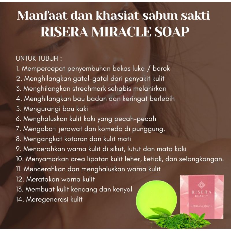 sabun Sakti Risera Miracle Beauty soap Original BPOM aman