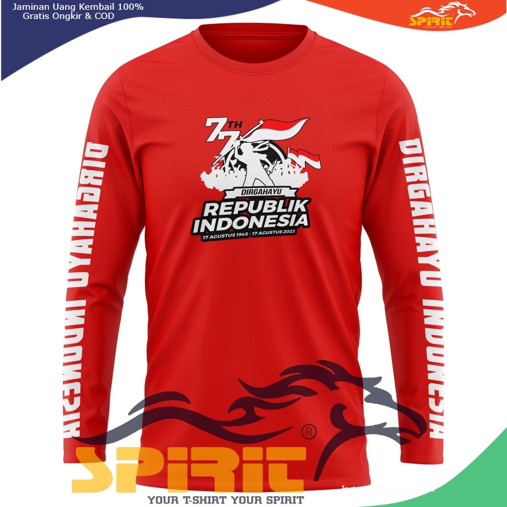 [NEW] BAJU KAOS 17 AGUSTUS 2022 KAOS HUT RI 77 BAJU 17 AGUSTUS 77 KATUN COMBAT LENGAN PANJANG