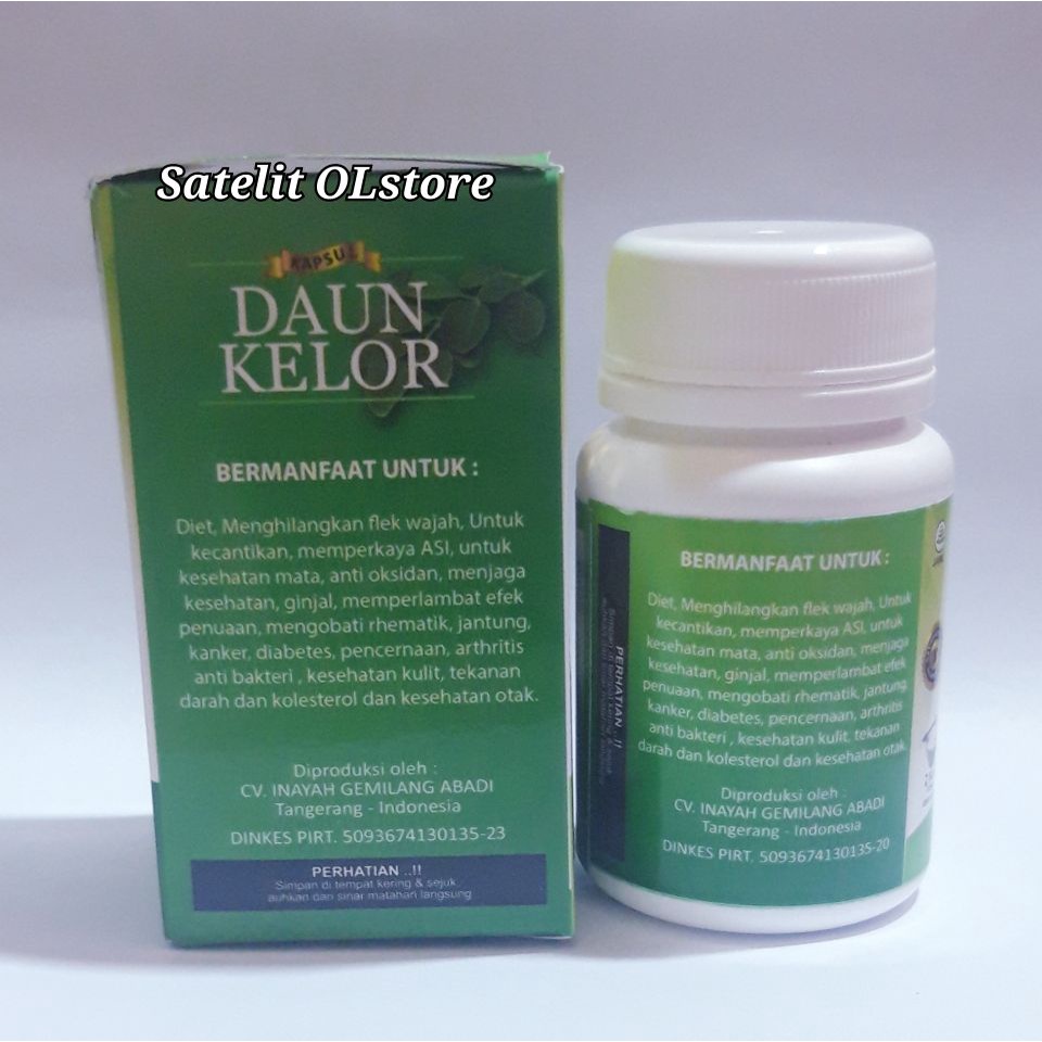 Kapsul Daun Kelor isi 60 Kapsul - Moringa Oleifera