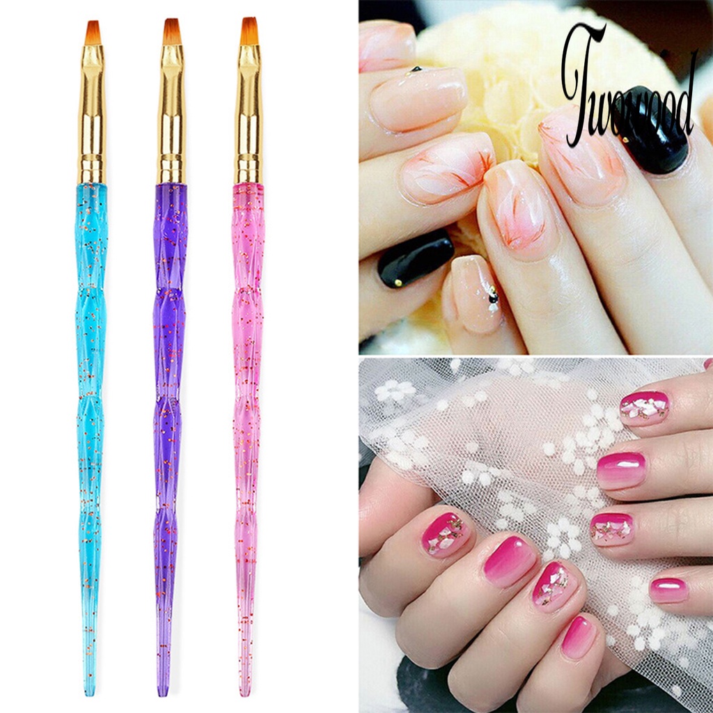 3 Pcs Brush Pen Dotting Universal Untuk Manicure Nail Art