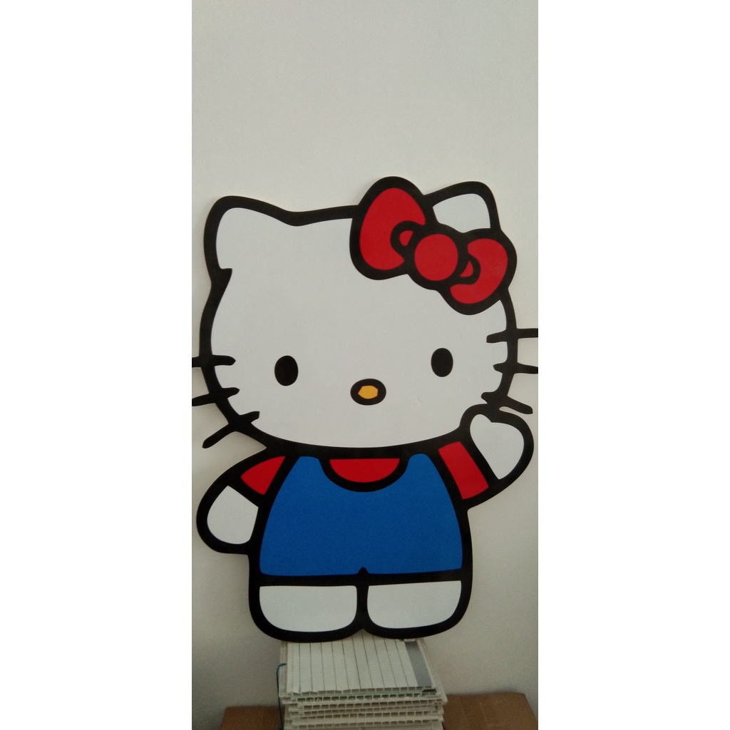 Ornamen Karakter Hello Kitty PVC Board Besar Jumbo