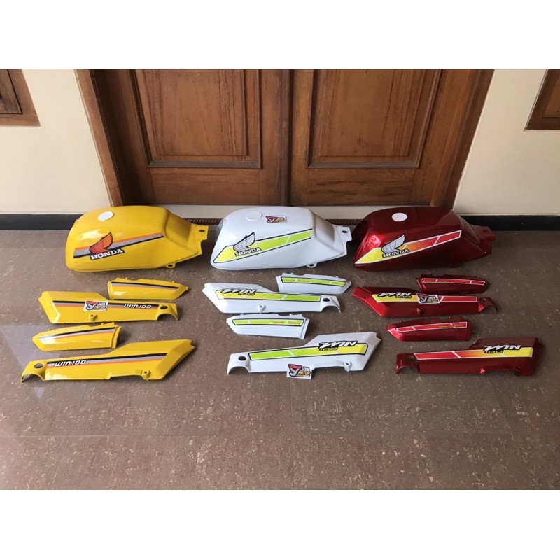 Tangki honda win 100 warna sepaket body win set bok aki win cover body win tempong win striping win