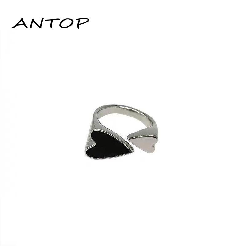 Cincin Jari Telunjuk Adjustable Bentuk Hati Untuk Wanita