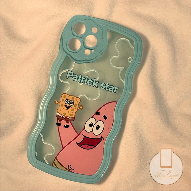 Soft Case Motif Kartun SpongeBob Patrick Star Untuk iPhone 11 13 12 Pro MAX 6 6s 7 8 Plus XR X XS MAX SE 2020