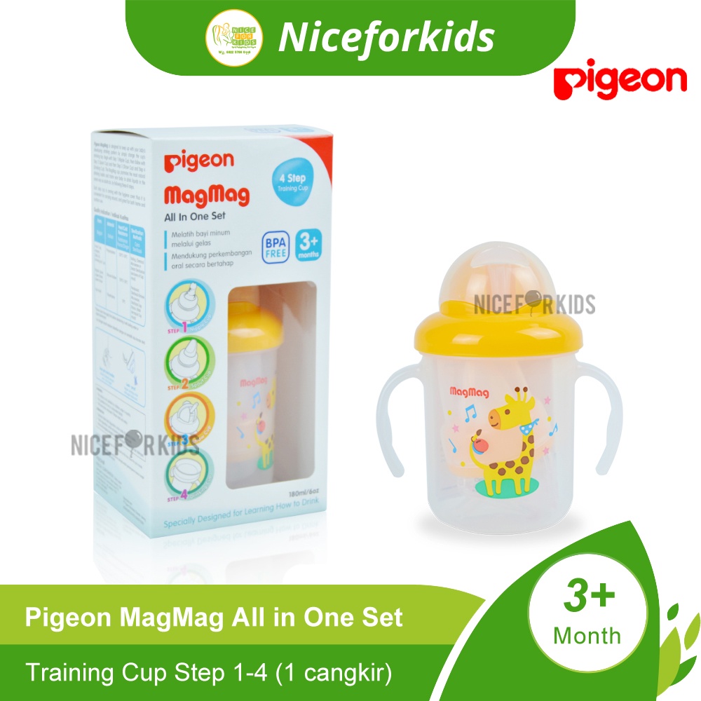 Pigeon Mag Mag Training Cup Isi 1 Cangkir Botol Minum Anak Bayi