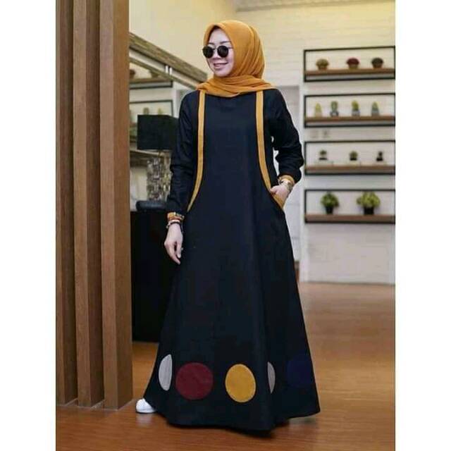 Gamis Syar'i, Gamis 2022, Gamis Murah, Gamis Modern, Gamis Syar'i Modern, Gamis Terbaru, Gamis Ninos, Gamis Sherly Size S M L XL XXL XXXL Jumbo, Khalisa Collection-2