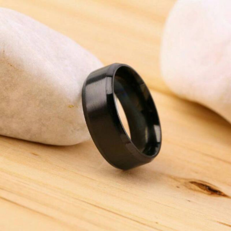 CINCIN HITAM TITANIUM POLOS KODE CHL CINCIN WANITA PRIA CINCIN COUPLE