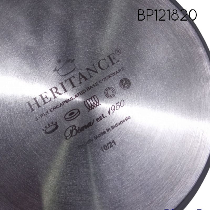 BIMA HERITANCE PRO LITE FRYPAN 3 PLY STAINLESS Penggorengan Stainless BP121820 BP120820-4