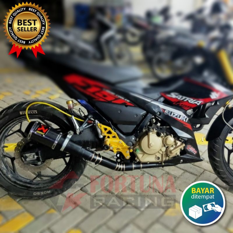 Knalpot racing Akrapovic Doff for Satria Fu