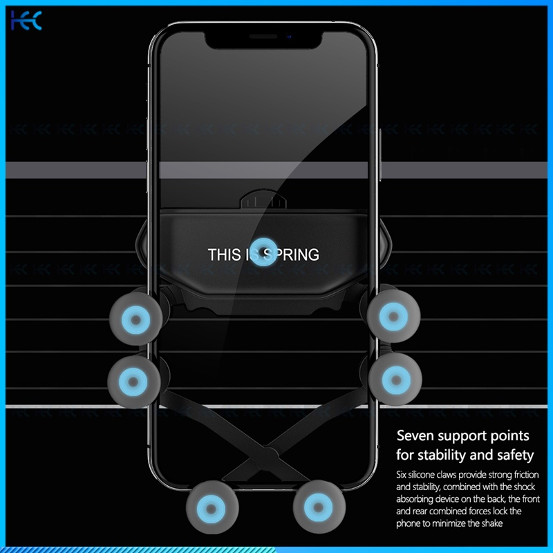 Bracket Gravitasi Dudukan Handphone Untuk Kisi Ac Mobil