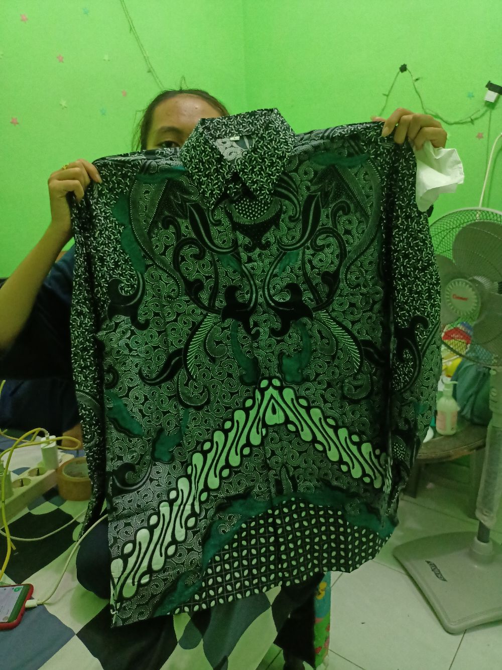 Batik Pria Lengan Panjang Gus Azmi Batik Azmil Hrb026 Motif Keratonan Kode 002 Size M L Xl Xxl Regul