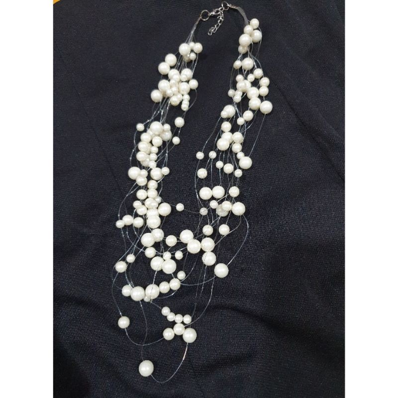 Kalung Premium Quality Pearl Mutiara Fashion Tidak Karatan K129