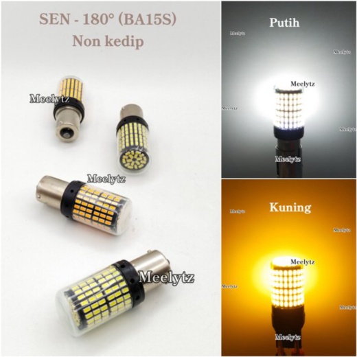 Unik Lampu Led Sein kaki 1 lampu mundur canbus 180 1156 BA15S 144 LED Diskon