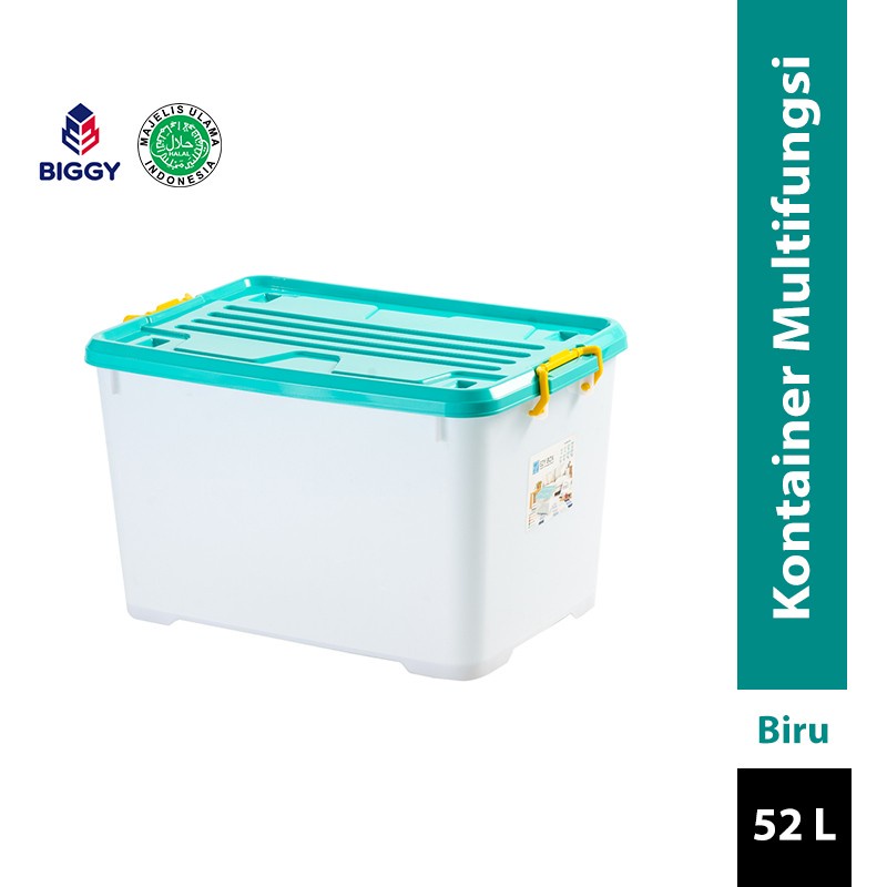 Multifunction Storage Box 52L container 52 l [Kotak Penyimpanan Multifungsi] BIGGY x EZY Box