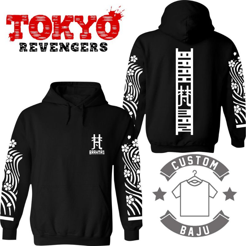 Jaket Hoodie Brahman KAWARAGI SENJU Tokyo Revengers Tokyo Manji/Hoodie Pria Best Premium