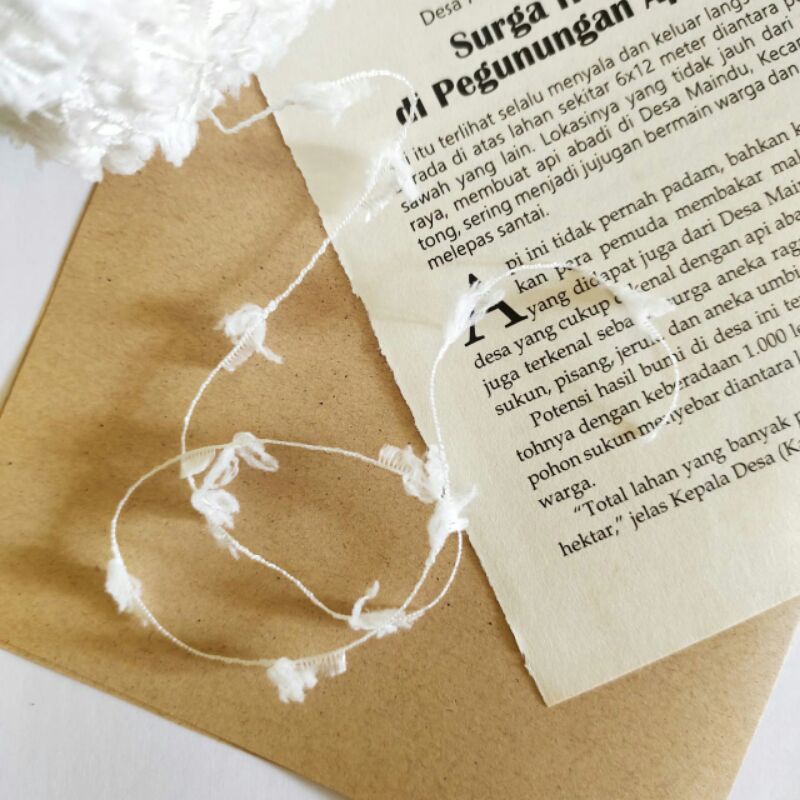 [Jinjukuki] Sampel Benang Dekorasi Journal/Fancy Yarn/Avril Yarn