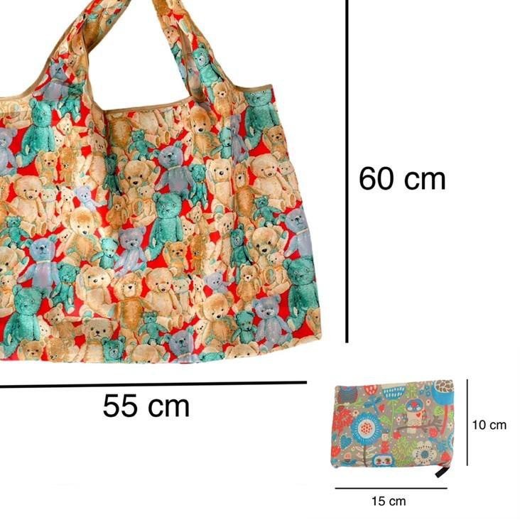 ➤YJJ Tas belanja lipat jumbo import tote shopping bag wanita animal edition ✴ ✲
