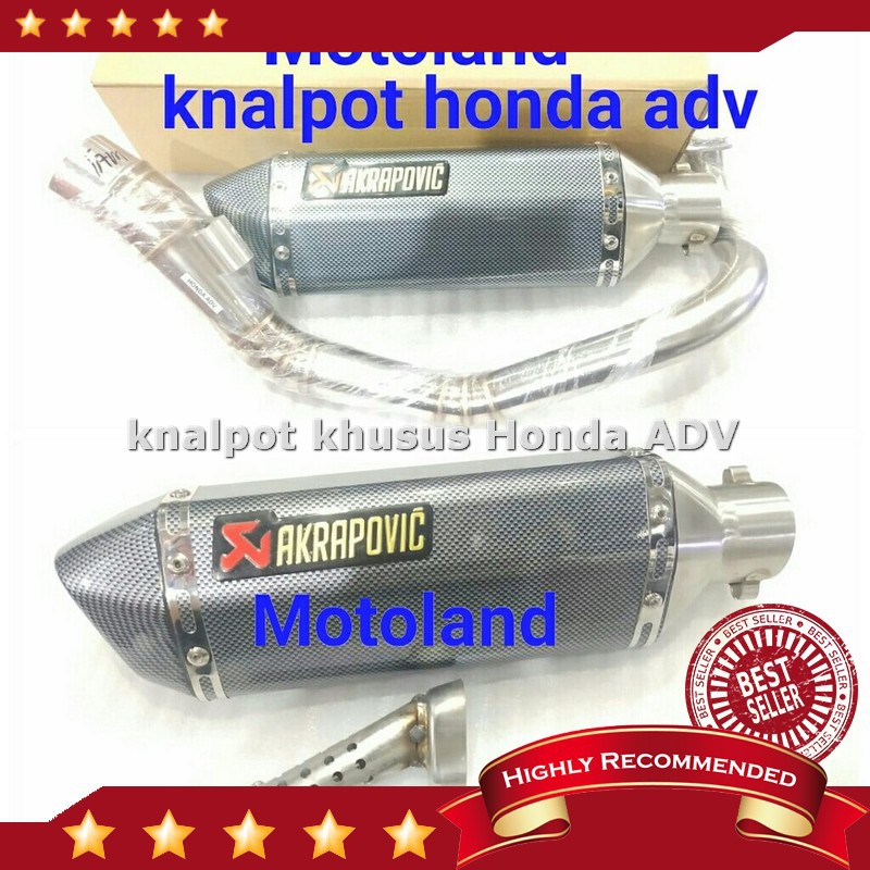 Jual knalpot honda adv 150 knalpot racing akrapovic honda adv