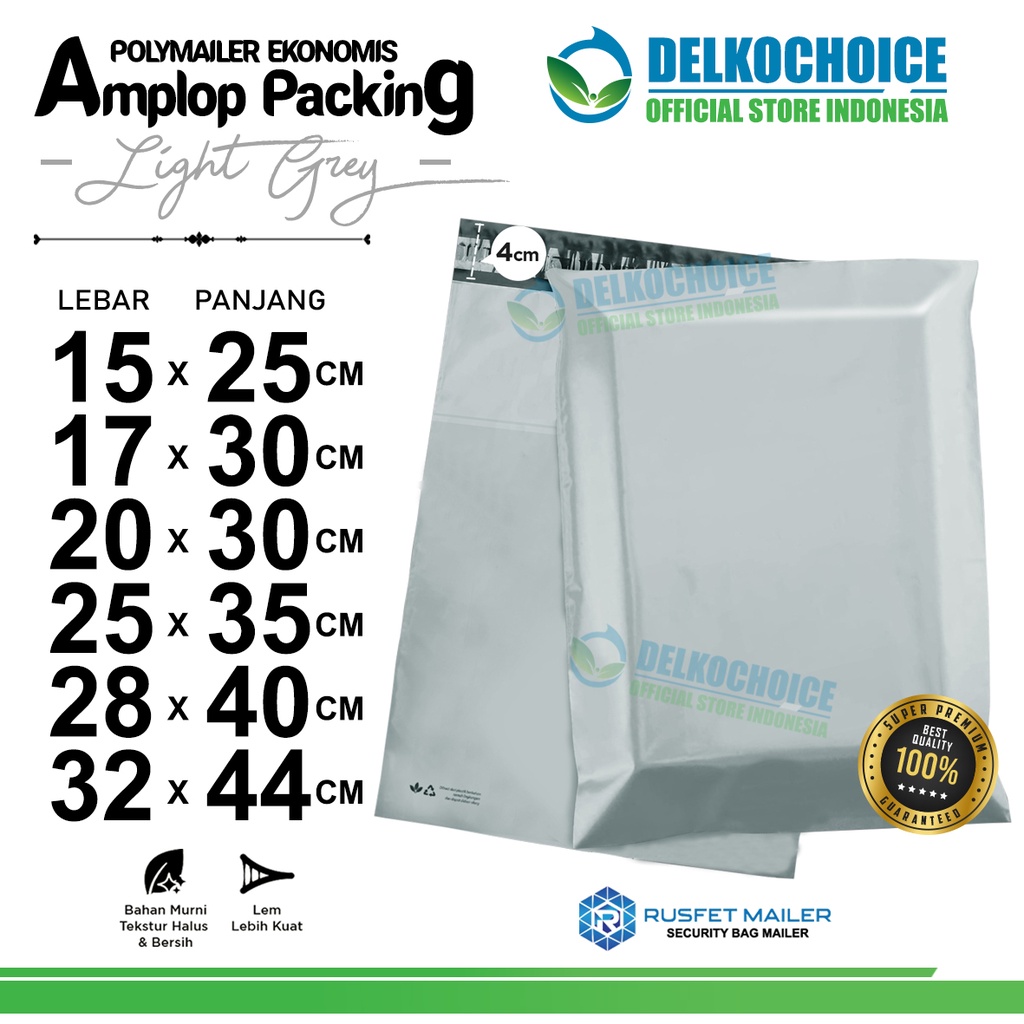 

Polymailer PACK GREY Amplop Plastik Packing Olshop Polimailer ABU-ABU EKONOMIS TERMURAH