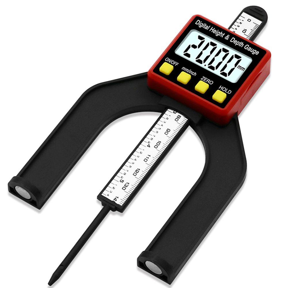 Top Digital Depth Gauge Alat Ukur Jangka Sorong Dengan Kaki Pengukur Kedalaman Bukaan