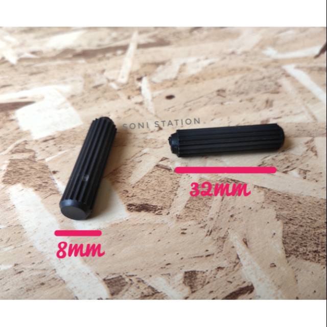 

Pen dowel plastik 8mm x 32mm warna hitam (ISI 10 PCS)