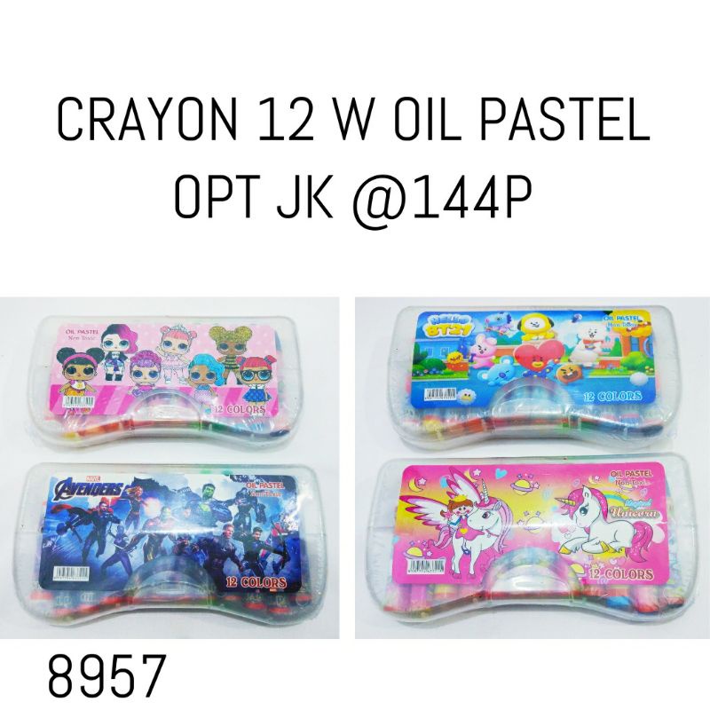 CRAYON 12 WARNA BESAR / OIL PASTEL 12 WARNA BESAR