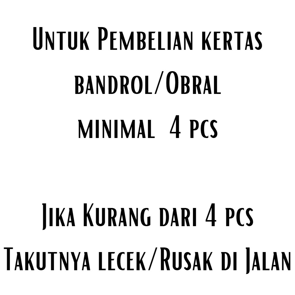 Kertas Tulisan Harga Bandrol / Name Tag Harga Jualan / Kertas Obral Harga Jualan