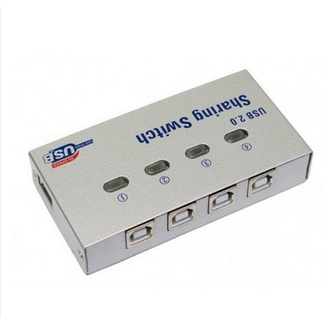 ITSTORE Auto Switch Usb Printer 2 Port 2Port 4 Port 4PORT Sharing Switcher USB 2.0 Printer Kable Manual Otomatis 3M