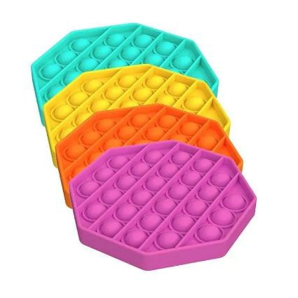 Pop It Mainan Anak Viral - Fidget Toy Push Bubble Stress Relief Kids-Hexagonal