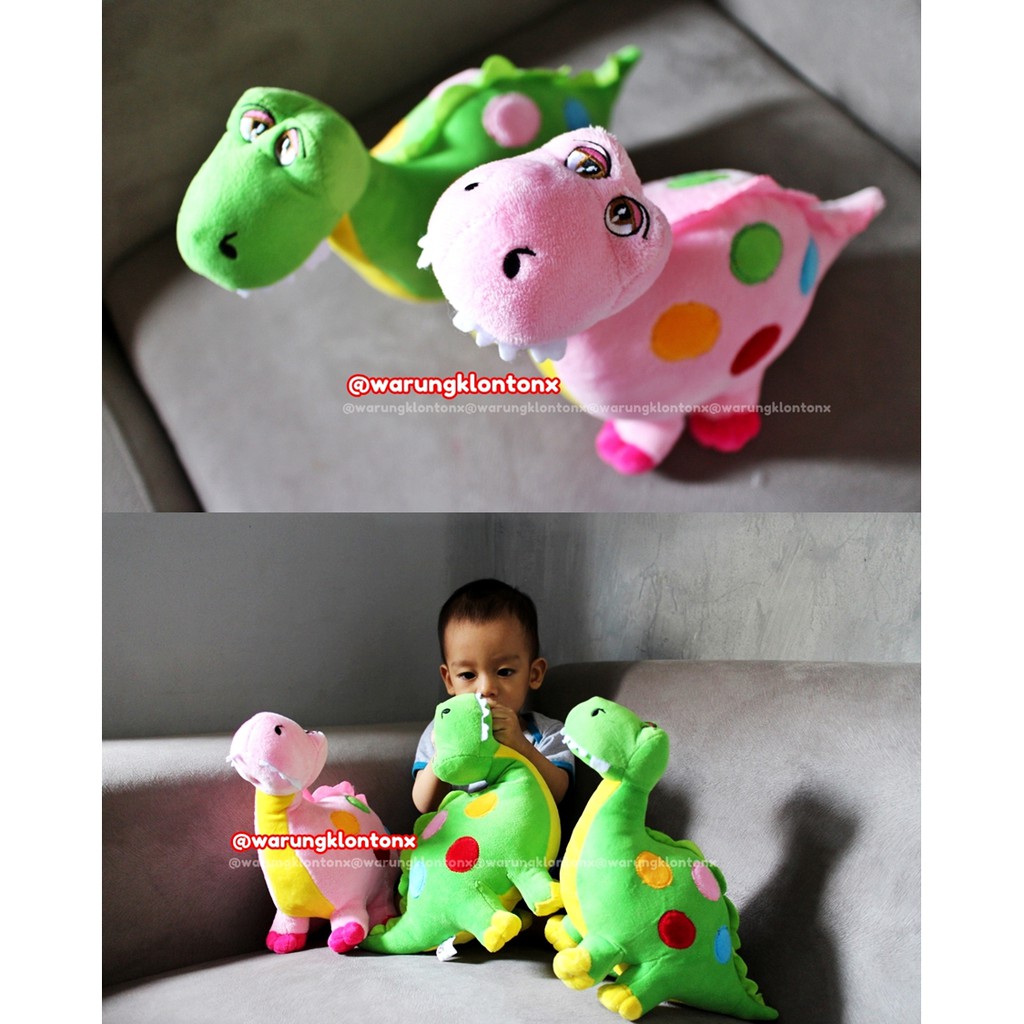 Boneka Baby Dino Dinosaurus Rattle Krincingan Yelvo Lucu 