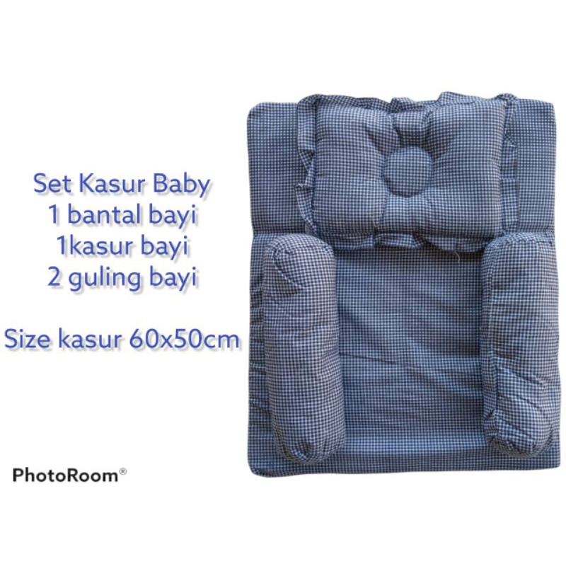 Satu set bantal guling kasur bayi murah