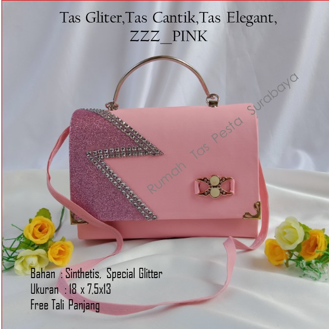 Tas Gliter,Tas Cantik,Tas Elegant,ZZZ__PINK