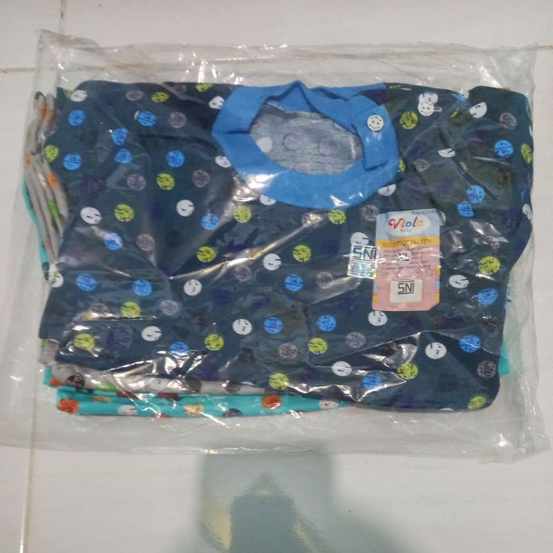 Oblong Lengan pdk/pjng bayi kancing samping [1pcs]