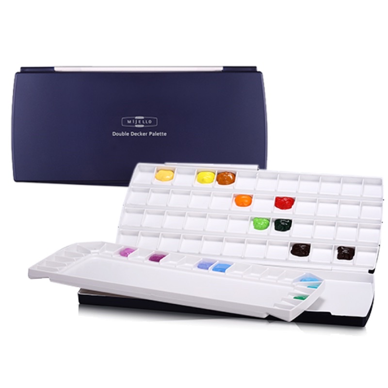 

READY ! Mijello Double Decker Watercolor Pallete