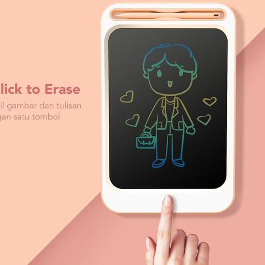 

☆ Olike Drawing Board LCD Papan Tulis Digital Mainan Anak Pintar - 8.5 inch, Merah Muda ❄