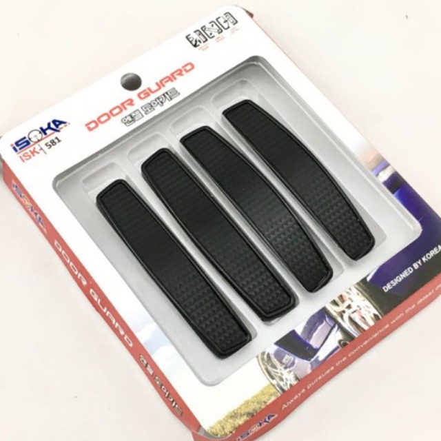 MURAH DOOR GUARD PELINDUNG PINTU MOBIL CARBON KARBON BLACK