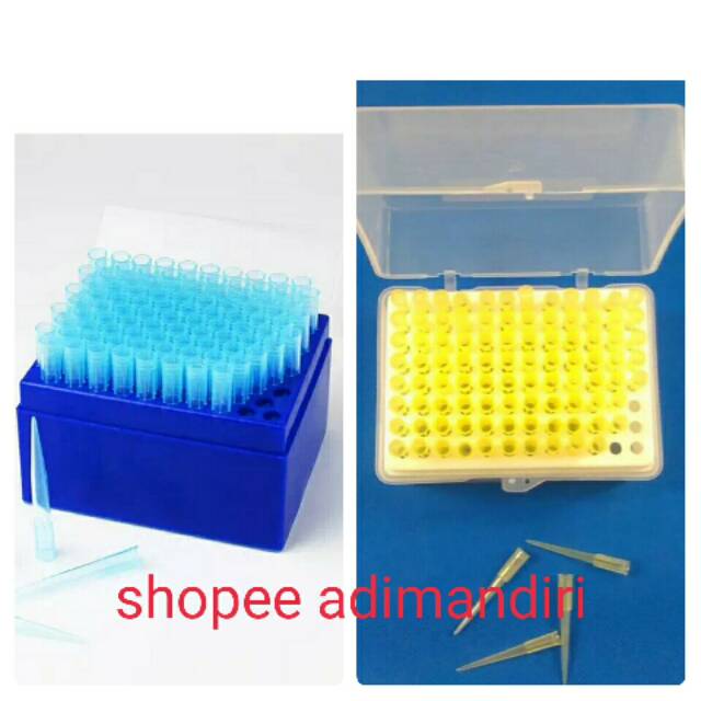Pipet tip kuning,Biru