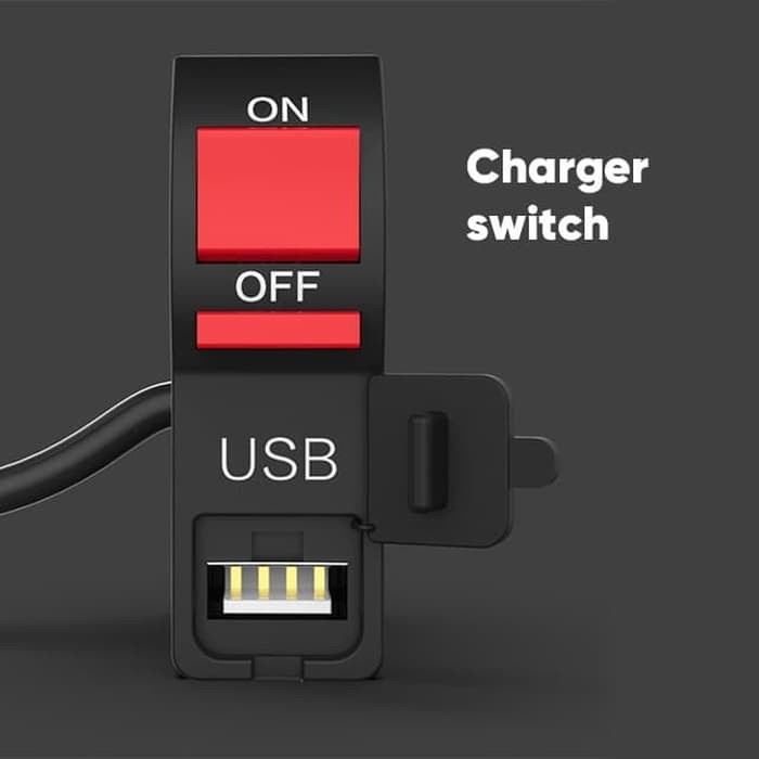 SAKLAR ENGINE MOTOR SWITCH ON OFF USB CHARGER CASAN UNIVERSAL motor