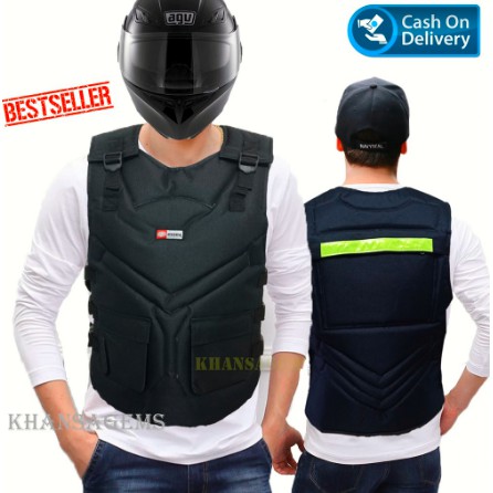 Rompi Motor Touring Touring Body Protector,Jaket Depan Belakang Anti Angin Bahan Cordura COD