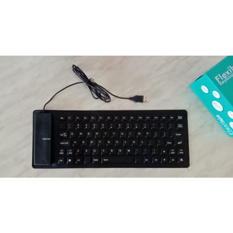 Keyboard Fleksibel / Keyboard Flexibel USB Anti Air Bahan Karet