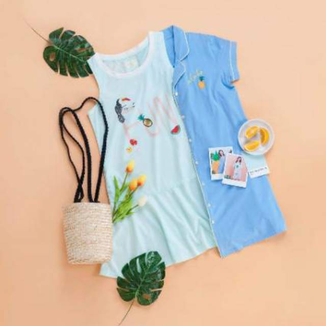 BAJU TIDUR PIYAMA SLEEPWEAR YOUNG HEARTS  BRANDED