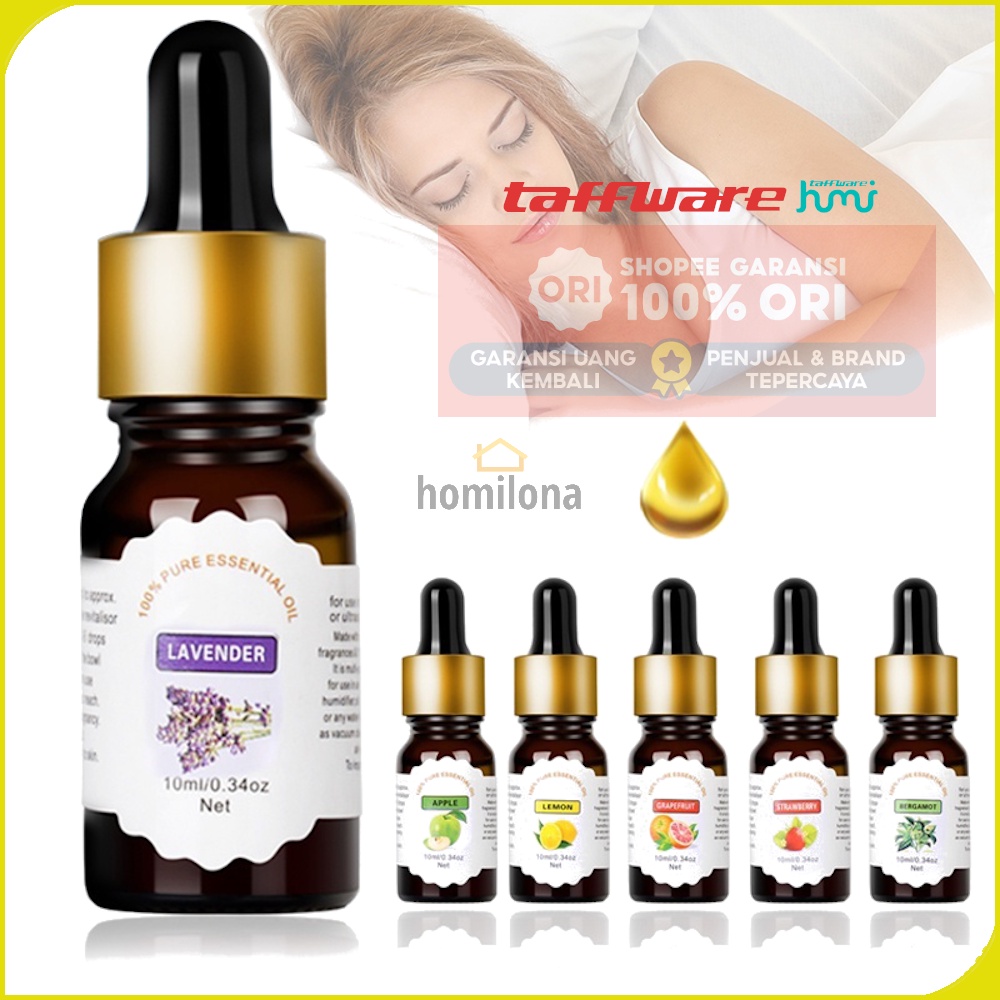 Water Soluble Pure Essential Oils Minyak Aromatherapy Diffusers 10 ml - Taffware HUMI TSLM2