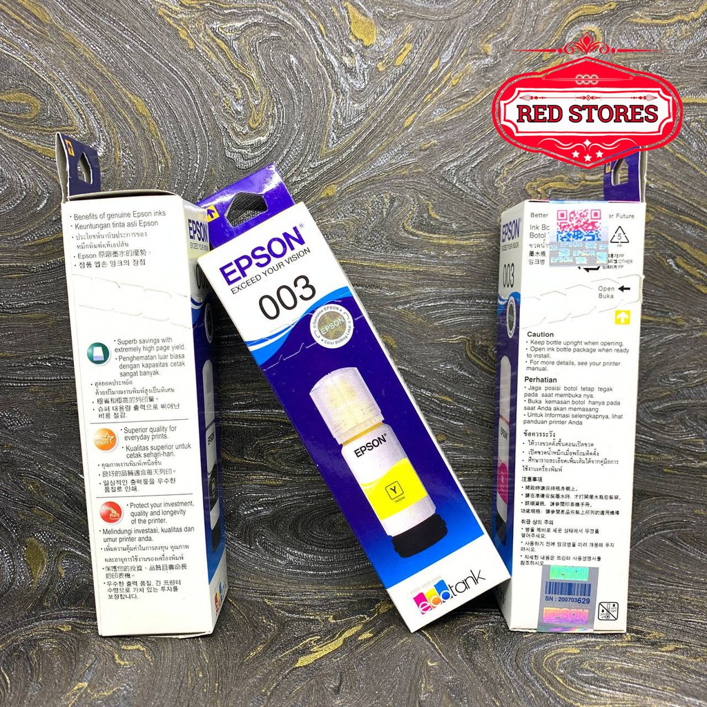Tinta Epson 003 L1110 L3110 L3150 L5190-Yellow/Kuning