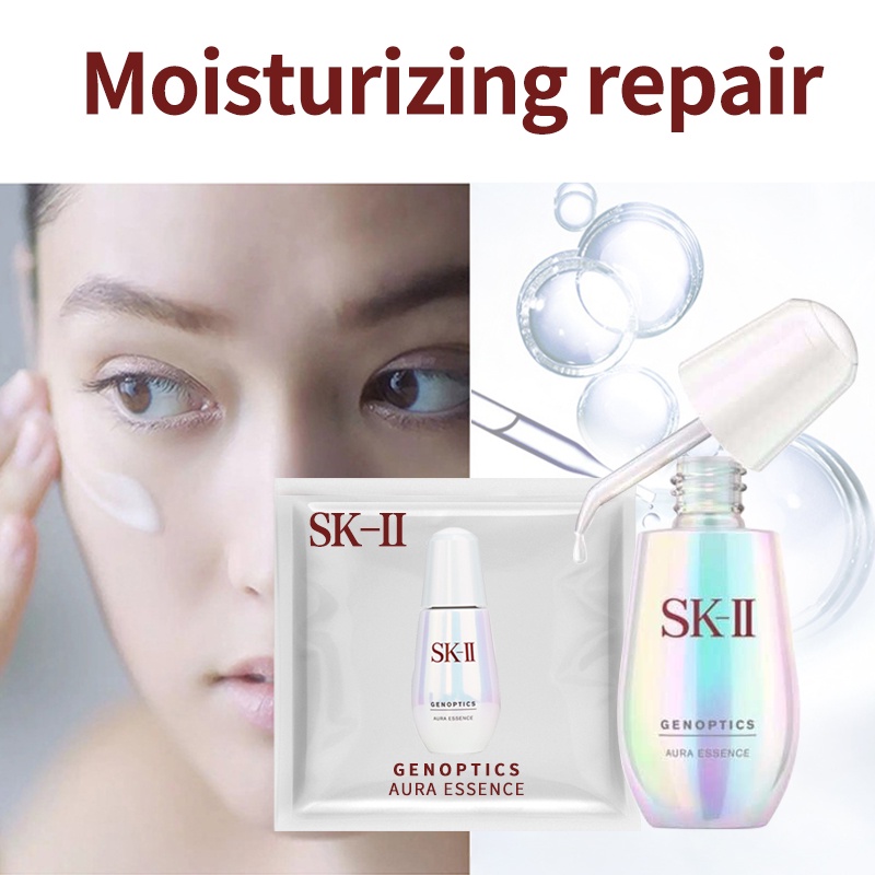 SK2 SK-II SK II Genoptics Spot Essence 0.7ml Aura Essence Sampel SKII Travel Size 3PCS/1PCS