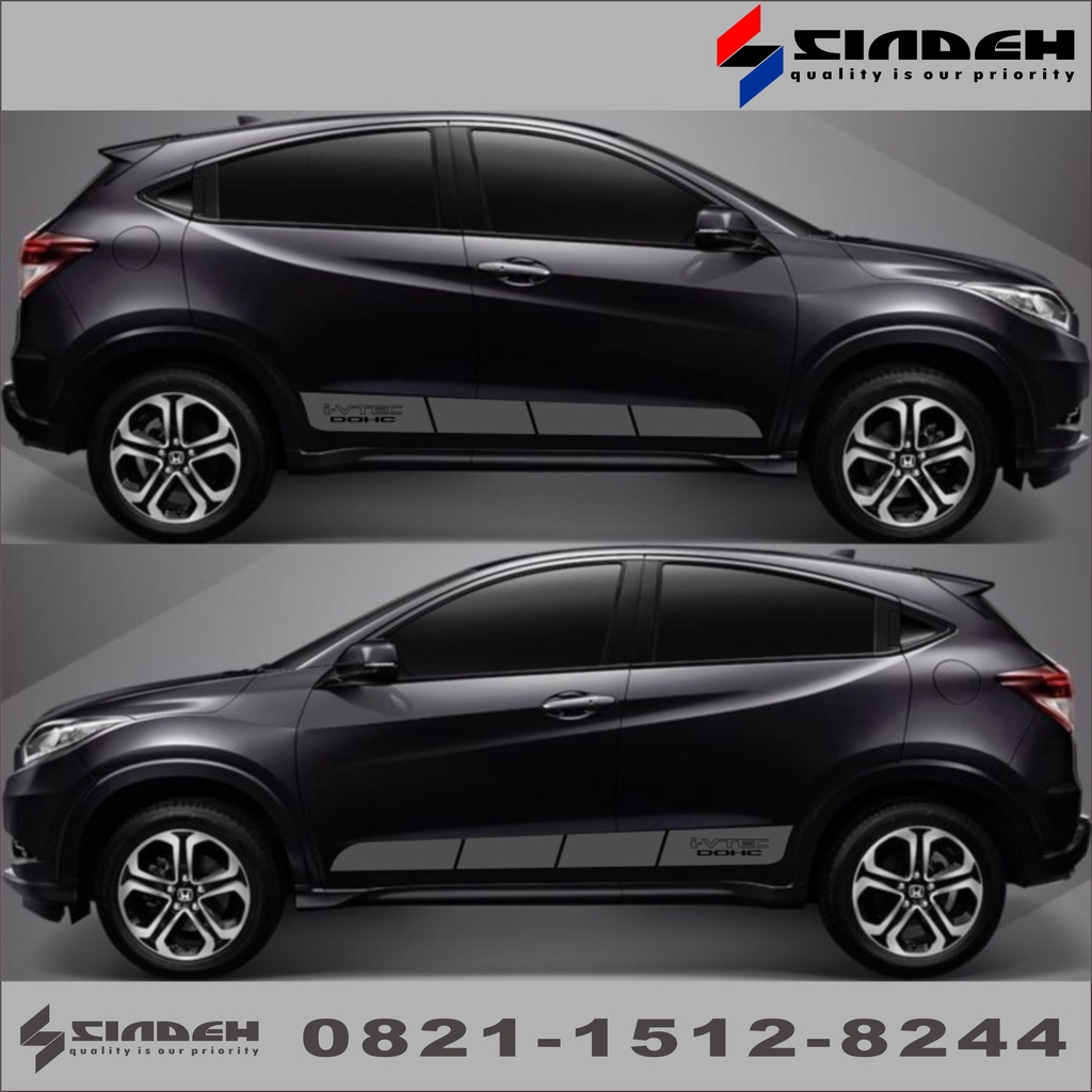 cutting sticker mobil hrv stripping stiker mobil keren berkualitas