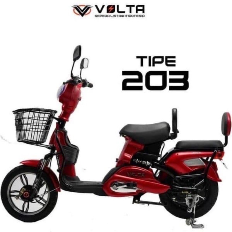 Sepeda Listrik New Volta 203 with pedal assist